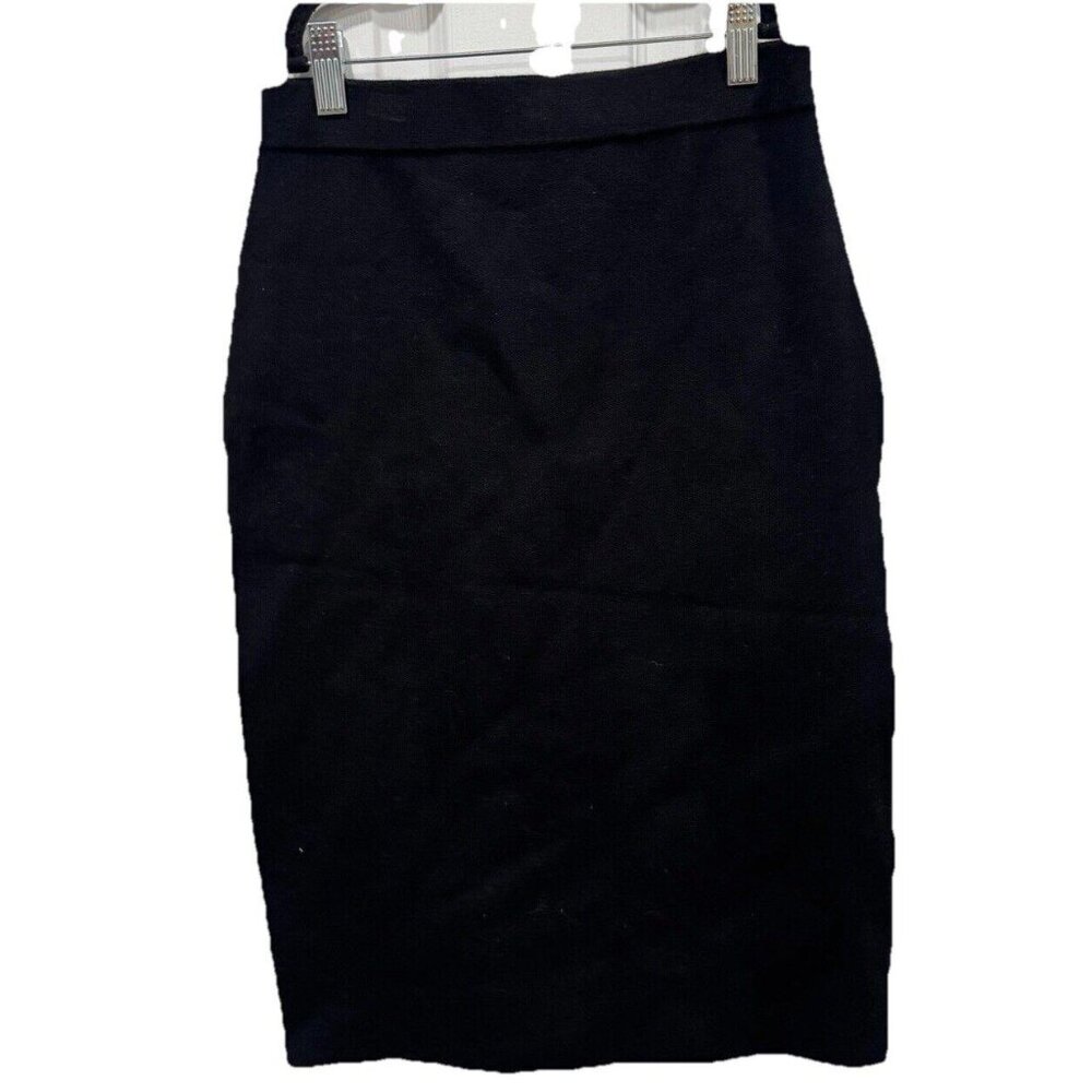 Jonathan Simkhai Womens Stretch High Rise Pencil Skirt Small S Black Formal Work
